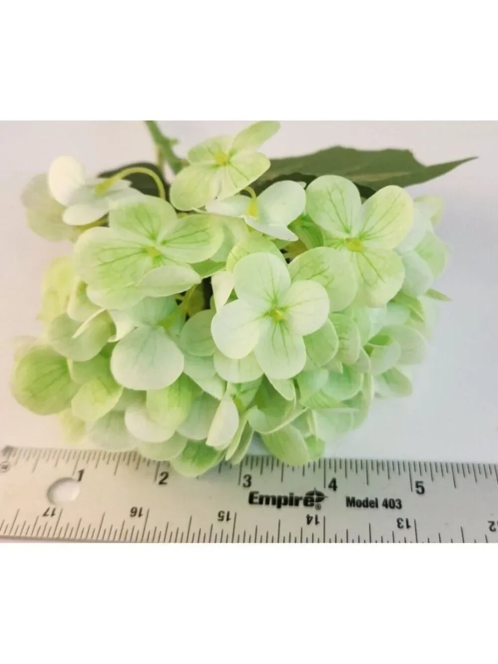 Light Green Hydrangea Stem Artificial Silk Flower Spring Wedding Decor